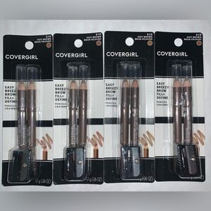 Covergirl easy breezy brow & define pencils soft brown set of 4‎ pks